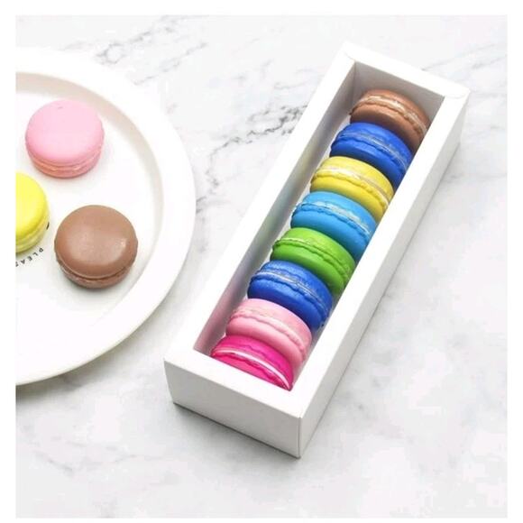20 Pcs Macaron Boxes for Gift Giving, Bakery Candy Box with Clear Window, Treat - Picture 7 of 10